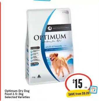 IGA Optimum Dry Dog Food 2.5-3kg offer