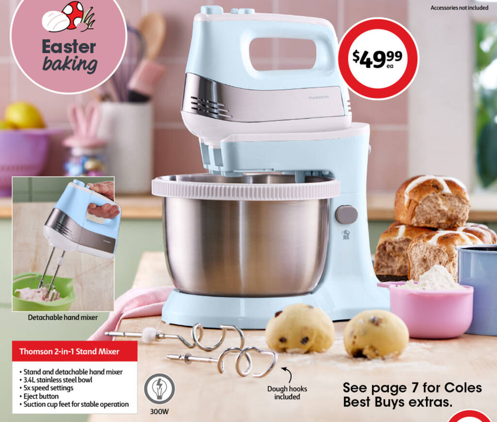 Thomson 2in1 Stand Mixer offer at Coles