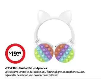 Coles VERVE Kids Bluetooth Headphones offer