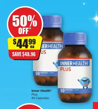 Chemist Discount Centre Inner Health Plus 90 Capsules offer