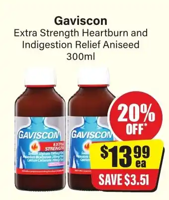 Chemist Discount Centre GAVISCON 300mL offer