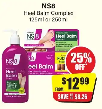 Chemist Discount Centre NS8 Heel Balm Complex 125ml or 250ml offer