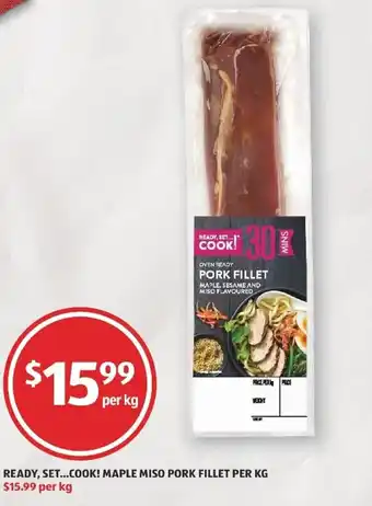 ALDI Ready, Set....Cook! Maple Miso Pork Fillet offer