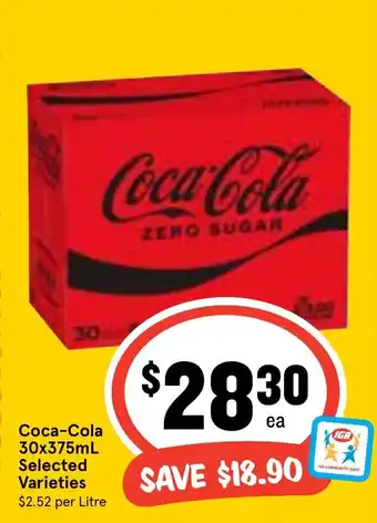 Ritchies Coca-Cola 30x375mL offer