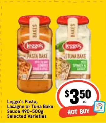Ritchies Leggo's Pasta, Lasagne or Tuna Bake Sauce 490-500g offer