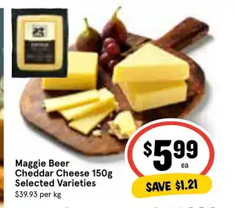 Maggie Beer Cheddar Cheese 150g