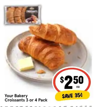 Ritchies Your Bakery Croissants 3 or 4 Pack offer