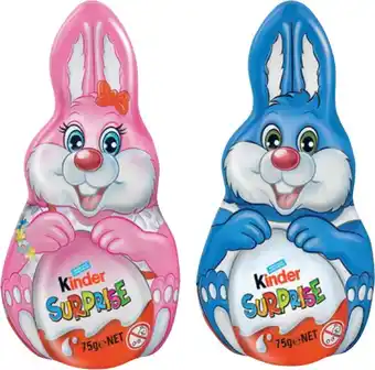 IGA Kinder Surprise Blue or Pink Bunny 75g offer
