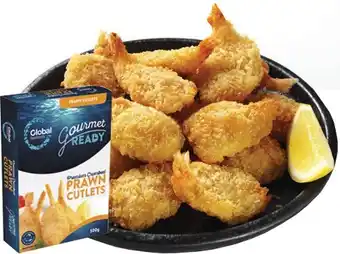 IGA Global Seafoods Crumbed Prawn Cutlets 500g offer