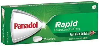 IGA Panadol Rapid Caplets 20 Pack offer