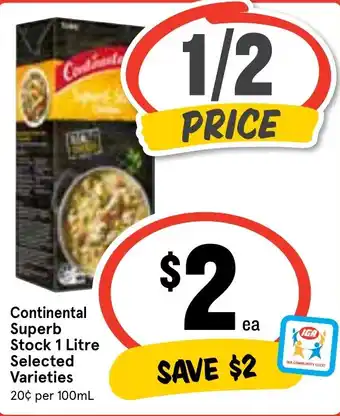Ritchies Continental Superb Stock 1 Litre offer