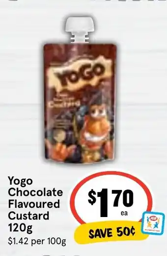 Ritchies Yogo Chocolate Flavoured Custard 120g offer