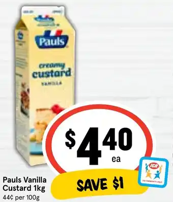 Pauls Vanilla Custard 1kg