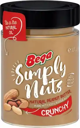 IGA Bega Simply Nuts Peanut Butter 325g Selected Varieties offer