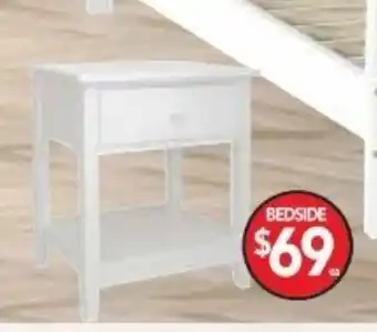 Cheap as Chips Glacier Classic White Furniture Range Bedside Table FG043 offer
