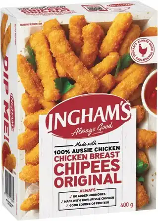 IGA Ingham's Chicken Breast Chipees or Munchies Original 400g offer