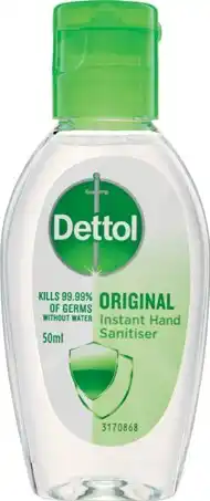 IGA Dettol Original Instant Hand Sanitizer 50mL offer