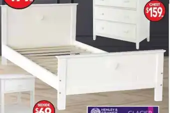 Cheap as Chips Glacier Classic White Furniture Range Single Bed FG046 offer