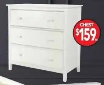 Cheap as Chips Glacier Classic White Furniture Range Drawer Chest FG044 offer