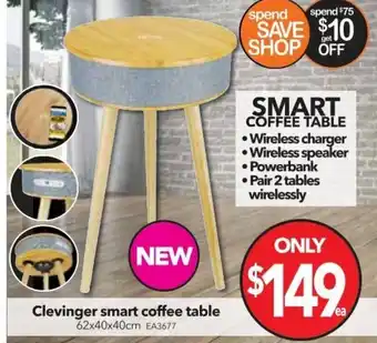 Cheap as Chips Clevinger Smart Coffee Table offer
