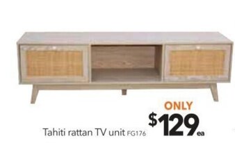 Cheap as Chips Tahiti Rattan TV Unit FG176 offer