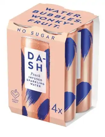 Dash Sparkling Water 4x330mL