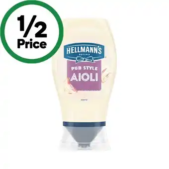Hellmann’s Aioli Squeeze 252g