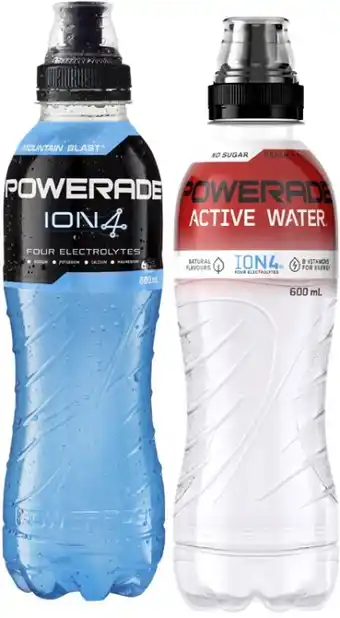Coles Powerade Sports Drink or Active Water 600mL offer