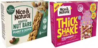 Coles Nice & Natural Nut Bars 180g-192g or Thickshake Bars 120g offer