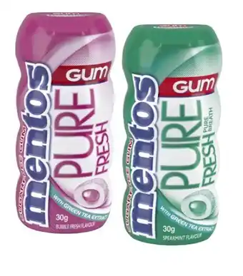 Coles Mentos Pure Fresh 30g offer