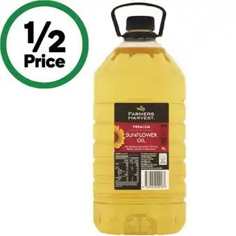 Woolworths Farmers Harvest Sunflower Oil 4 Litre offer