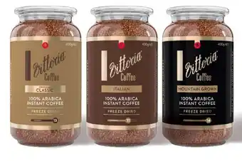 Coles Vittoria Freeze Dried Instant Coffee 400g offer