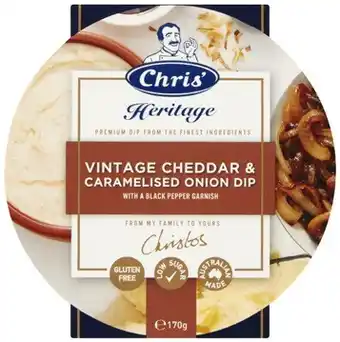 Coles Chris' Heritage Dip 170g offer