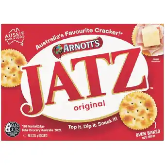 Woolworths Arnott’s Jatz Crackers 225-250g offer