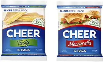 Coles Cheer Cheese Slices Refill Pack 250g offer