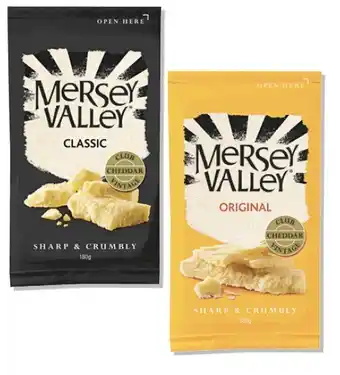 Coles Mersey Valley Cheese 180g offer