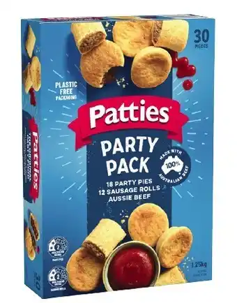 Coles Patties Party Pack 30 Pieces 1.25kg offer