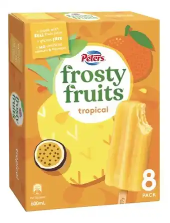 Coles Peters Frosty Fruits 420mL-600mL offer