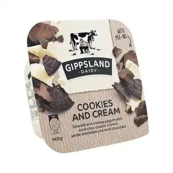 Woolworths Gippsland Dairy Yogurt Mix-In’s 140g – From the Fridge offer