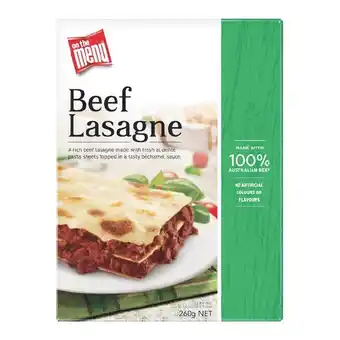 Woolworths On The Menu Frozen Meals 260g offer