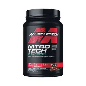 Woolworths Muscletech Nitro Tech Whey Protein Powder 690g offer