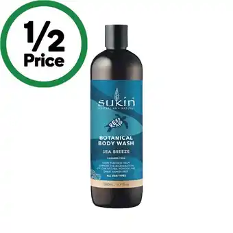 Woolworths Sukin Body Wash 500ml offer