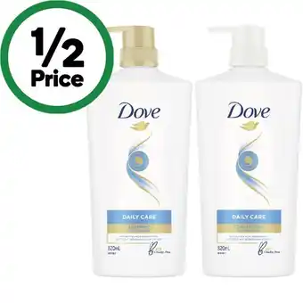 Woolworths Dove Shampoo or Conditioner 820ml offer