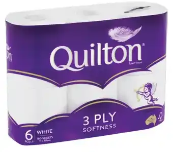 Coles Quilton Toilet Tissue 3 Ply 6 Pack offer