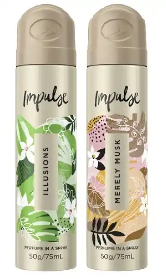 Coles Impulse Body Spray 75mL offer