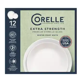 Woolworths Corelle 12 Piece Dinner Set – Winter Frost White offer