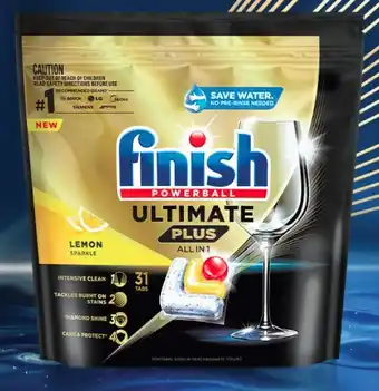 Coles Finish Ultimate Plus All in 1 Dishwashing Tablets 31 Pack offer