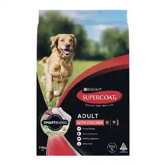 Woolworths Supercoat Dry Dog Food 2.6-2.8 kg offer