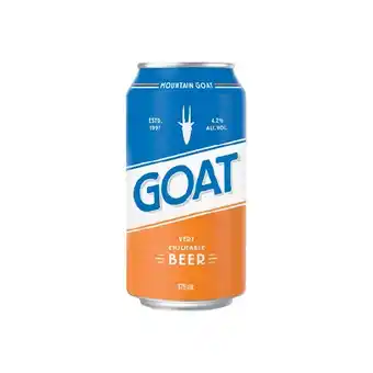 Mountain GOAT Very Enjoyable Beer Cans 24x375ml