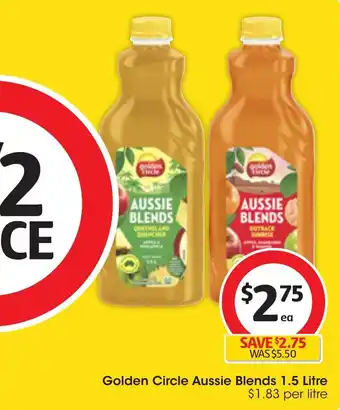 Coles Golden Circle Aussie Blends 1.5 Litre offer
